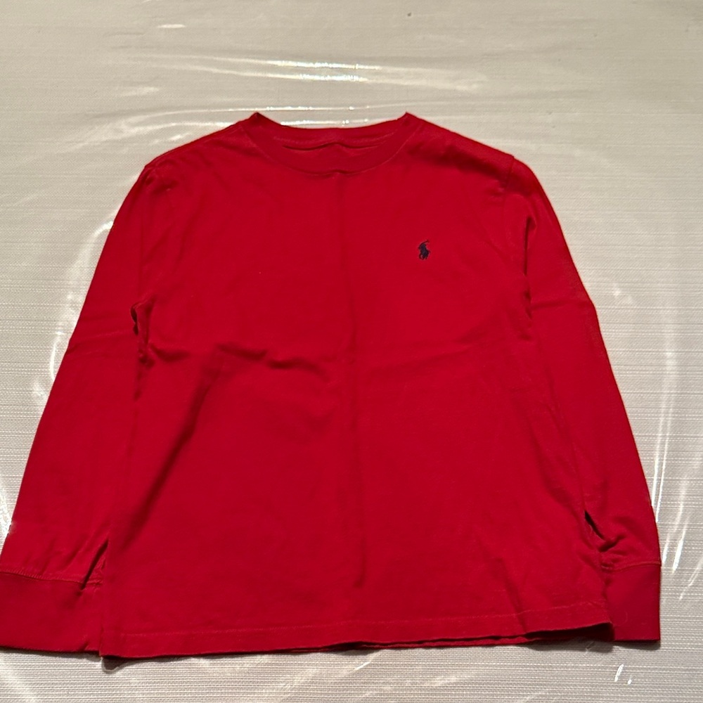 Polo by Ralph Lauren Kids Classic Red Long Sleeve Tee